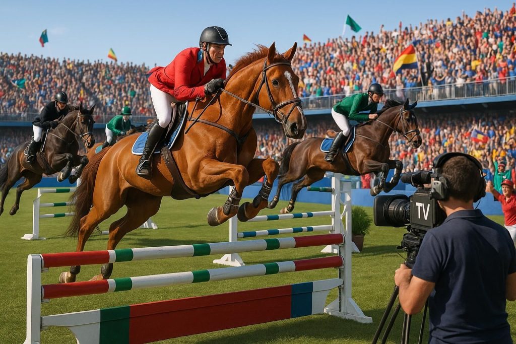 Assistez en direct aux compétitions équestres de haut niveau avec le Grand Prix équitation live. Ne manquez aucune action et vivez l'adrénaline des courses et des performances équestres en temps réel.