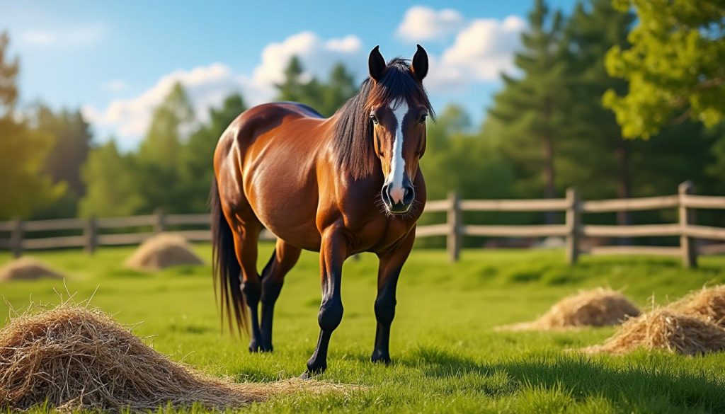 découvrez la quantité idéale de foin qu’un cheval doit manger chaque jour pour rester en bonne santé. conseils, explications et recommandations pour bien nourrir votre équidé.