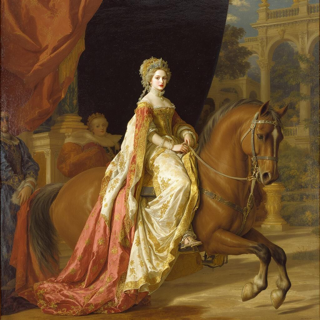 Découvrez l'histoire fascinante des reines qui montent en amazone sur un cheval, plongez dans les figures royales emblématiques et explorez la symbolique de cette pratique prestigieuse à travers les âges.