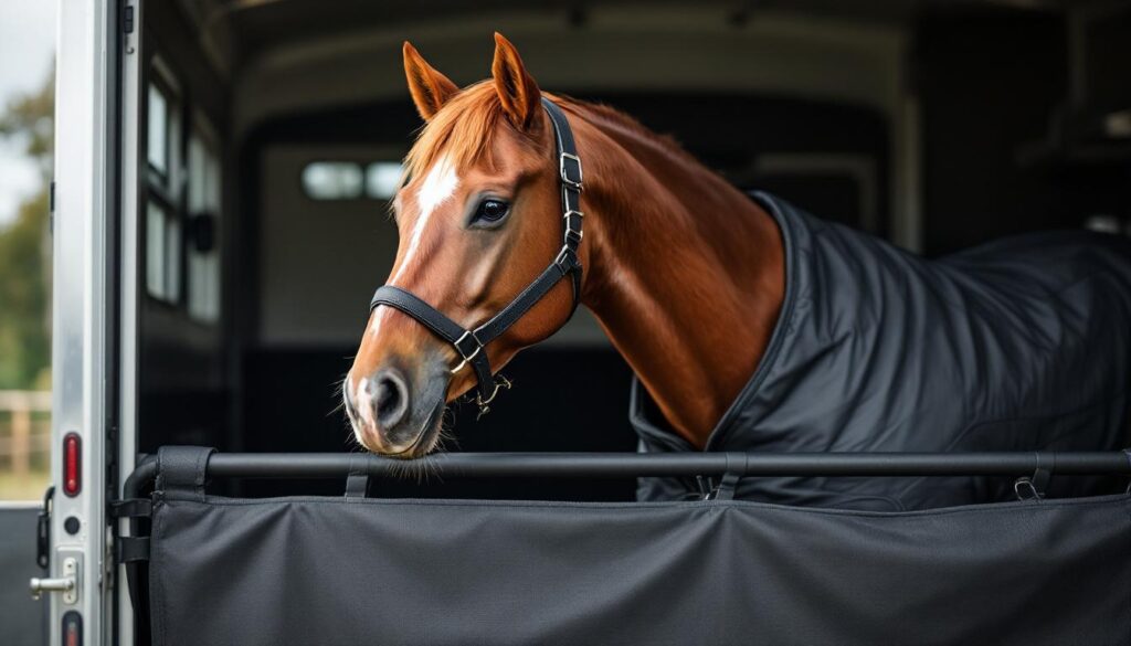 découvrez comment choisir la couverture idéale pour transporter votre cheval en toute sécurité et confort, en protégeant efficacement votre animal durant le voyage.