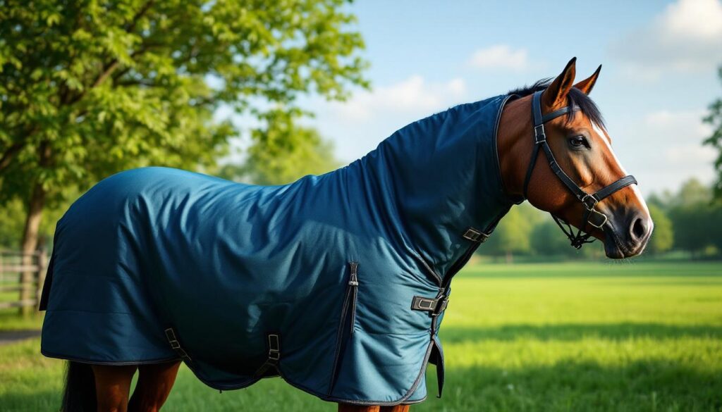 découvrez comment choisir la couverture d'extérieur idéale pour garantir confort et protection optimale à votre cheval en toutes saisons.