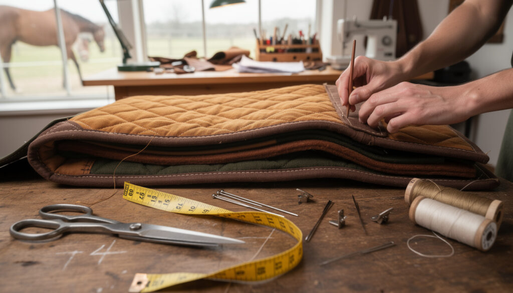 découvrez étape par étape comment fabriquer un tapis de selle pour cheval, avec des conseils pratiques et des matériaux adaptés pour assurer confort et protection à votre équidé.