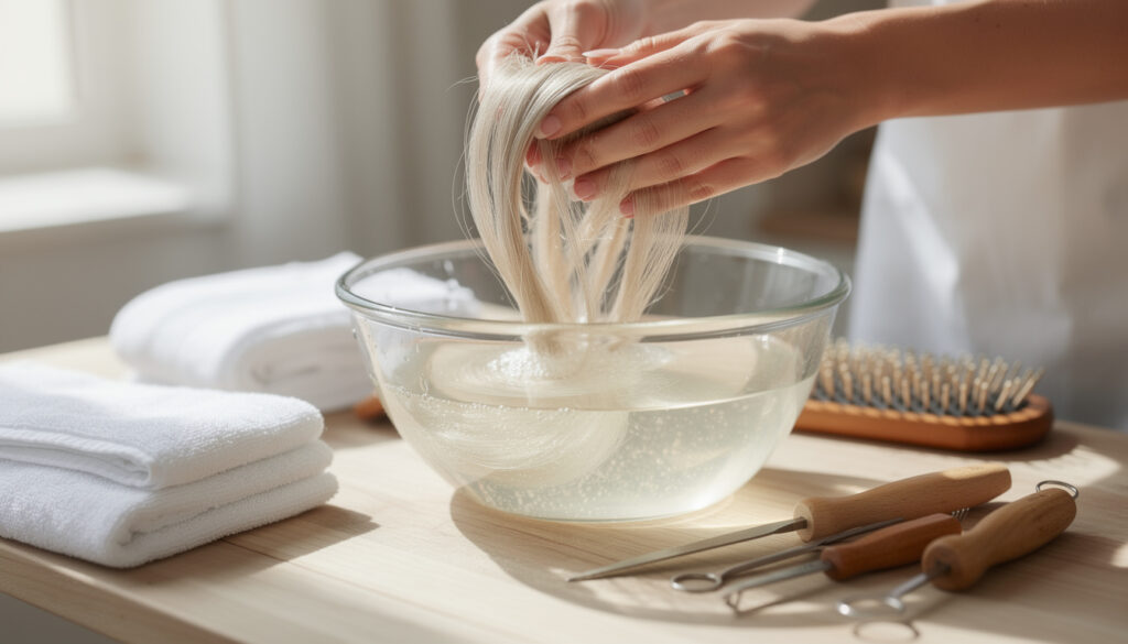 dĂ©couvrez nos conseils pratiques pour laver du crin de cheval en douceur et prĂ©server sa beautĂ© naturelle sans lâabĂźmer.