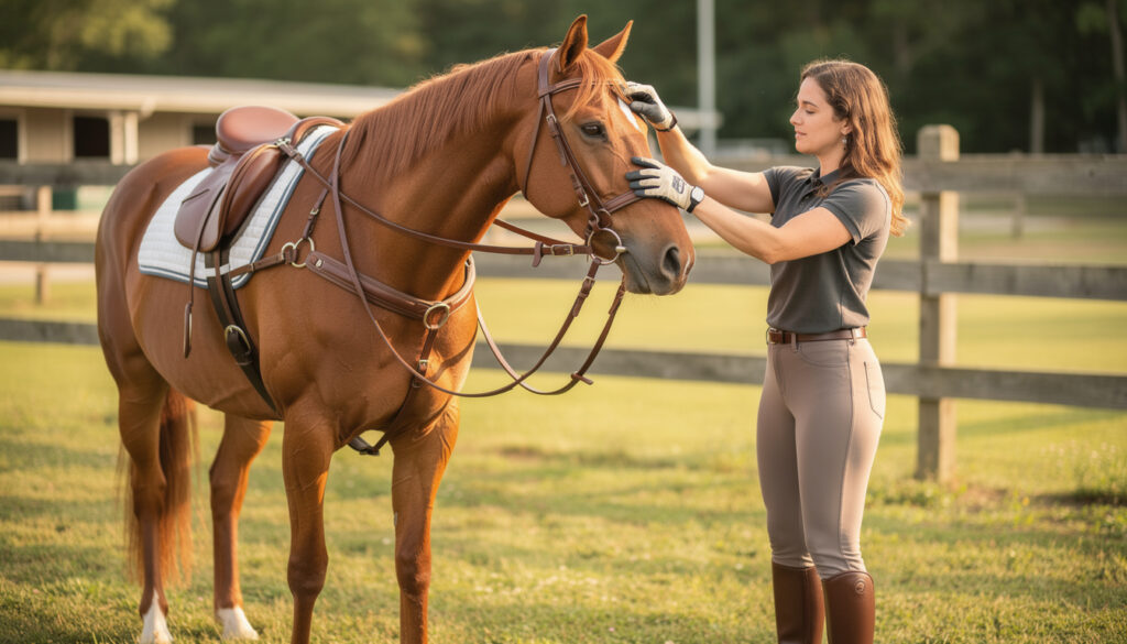 apprenez à mettre un harnais à un cheval correctement grâce à notre guide étape par étape, pour garantir confort et sécurité à votre cheval.