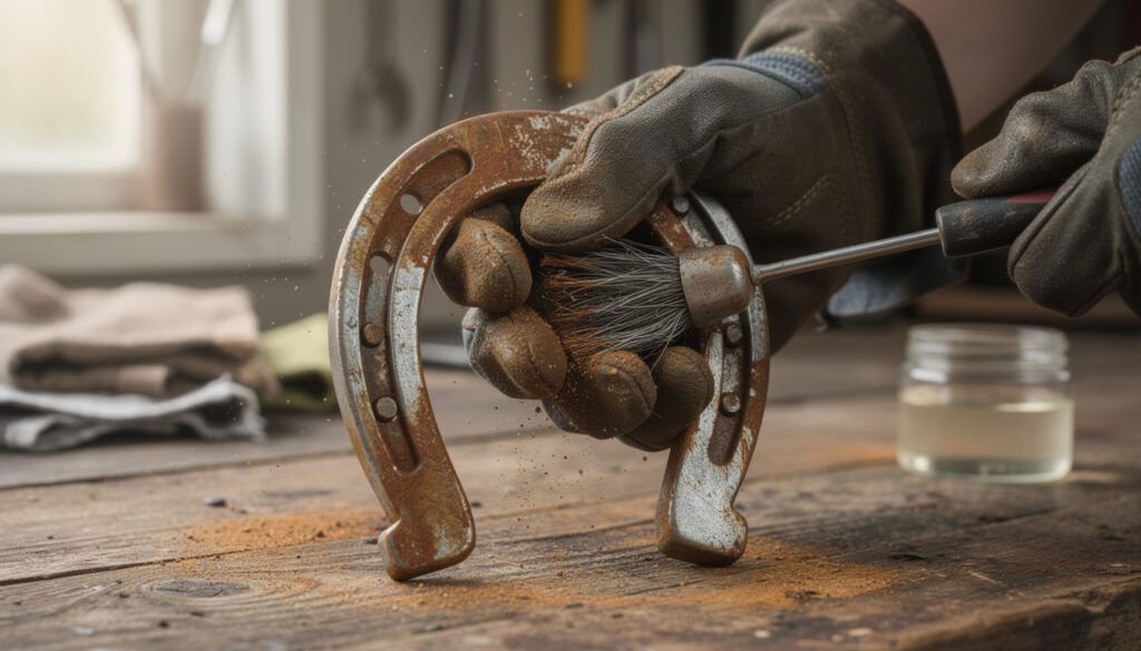 découvrez des méthodes simples et efficaces pour nettoyer un fer à cheval rouillé et lui redonner son éclat.
