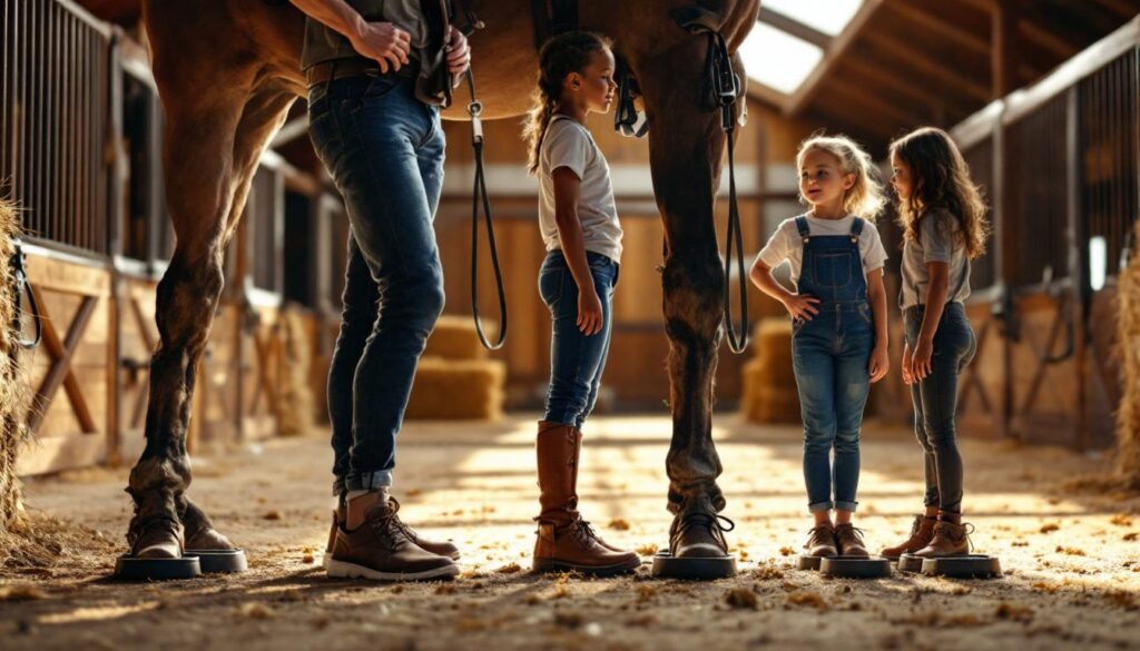 dĂ©couvrez comment choisir la taille dâĂ©trier adaptĂ©e Ă votre morphologie pour un confort et une sĂ©curitĂ© optimaux lors de l'Ă©quitation.