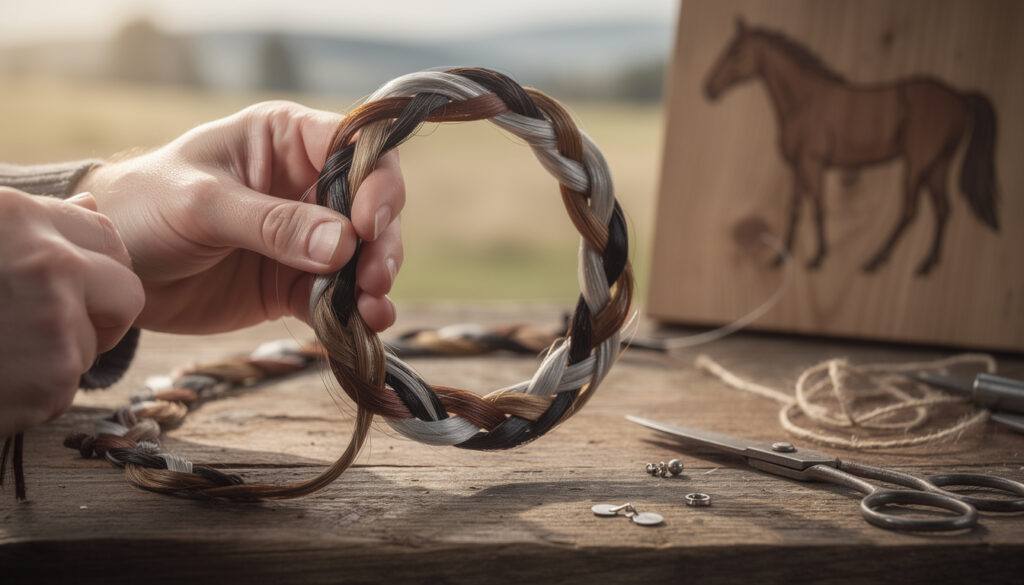 découvrez l'élégance du collier en crin de cheval, son processus de fabrication artisanal et la signification symbolique qui rend ce bijou unique.
