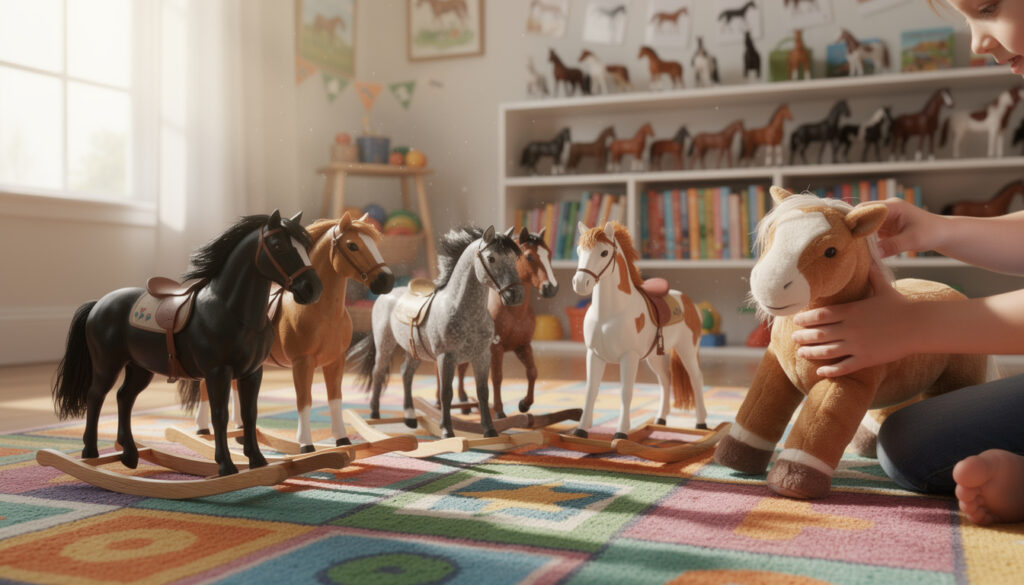 dĂ©couvrez les meilleurs jouets avec des chevaux pour sâamuser et stimuler lâimagination des enfants. idĂ©es originales et ludiques pour petits et grands passionnĂ©s.