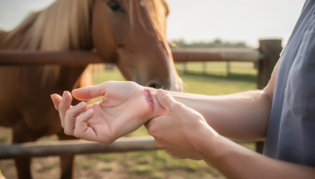 découvrez les gestes essentiels à adopter en cas de morsure de cheval, comment réagir rapidement et prévenir les complications, pour assurer votre sécurité.